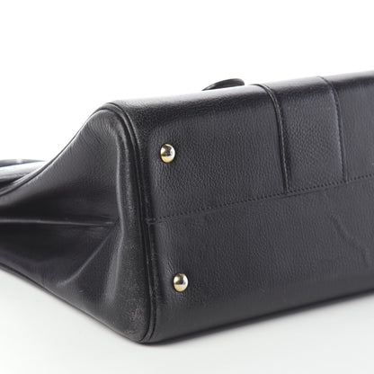 Delvaux Crispy Calfskin MM Brillant Satchel Black 8 of 9