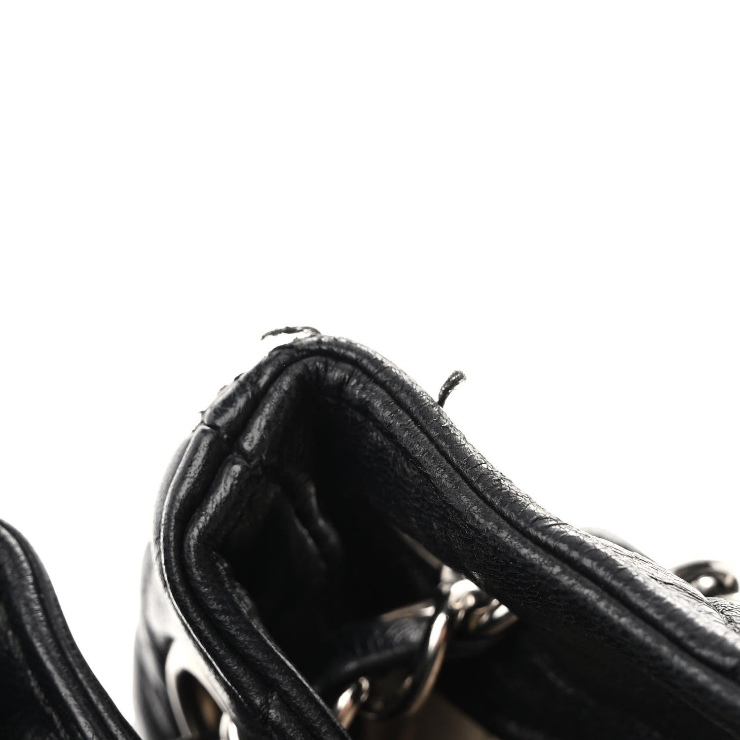 Chanel Lambskin Quilted East West Accordion Flap Black 13 of 14