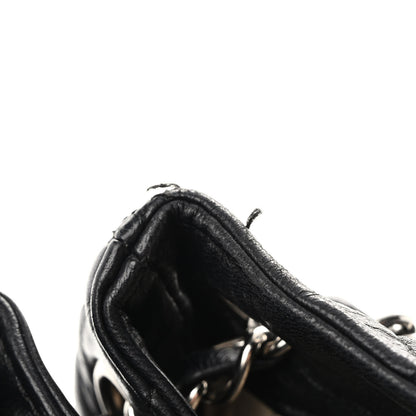 Chanel Lambskin Quilted East West Accordion Flap Black 13 of 14