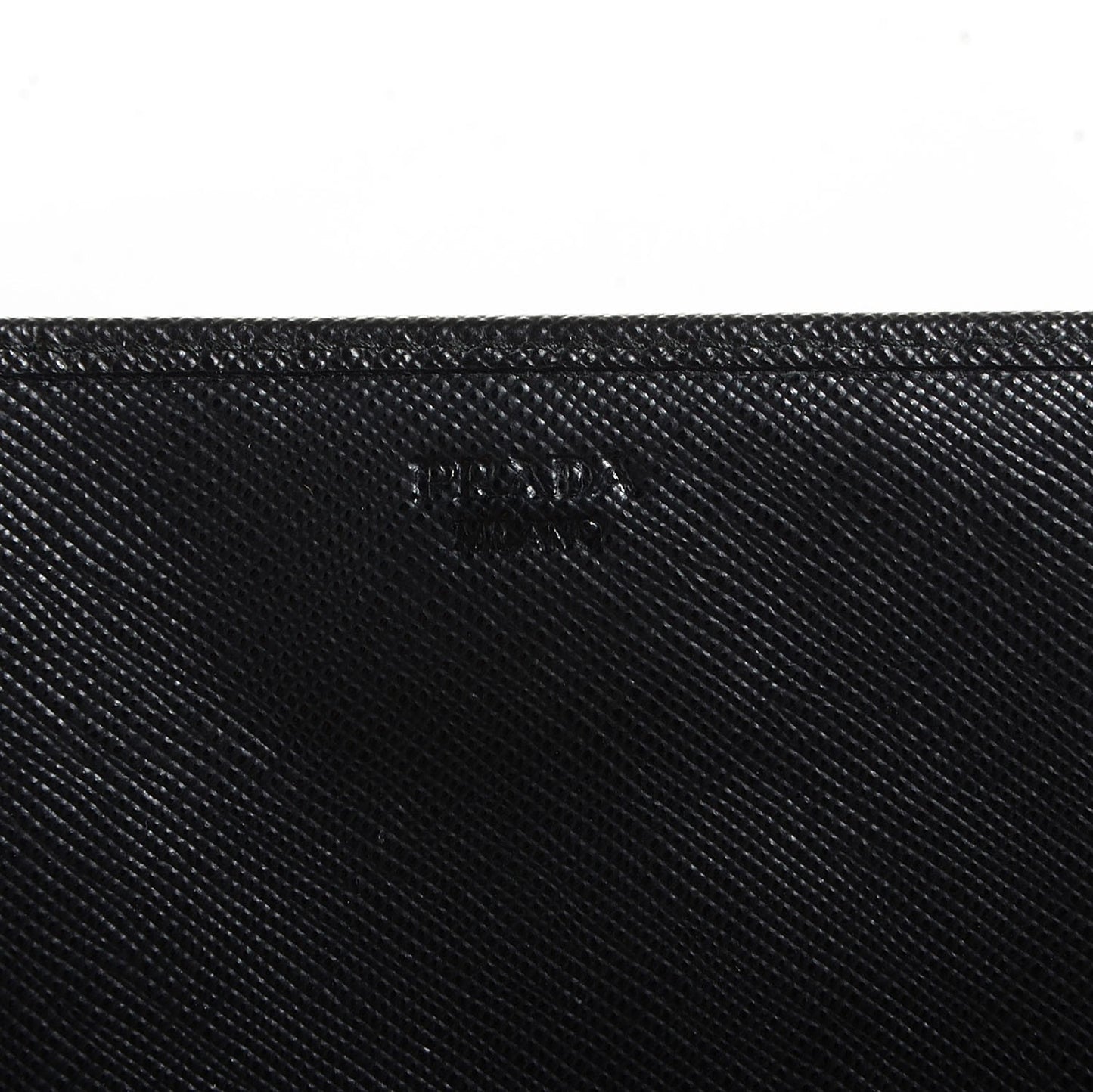 Saffiano Metal Oro Chain Wallet Nero Black