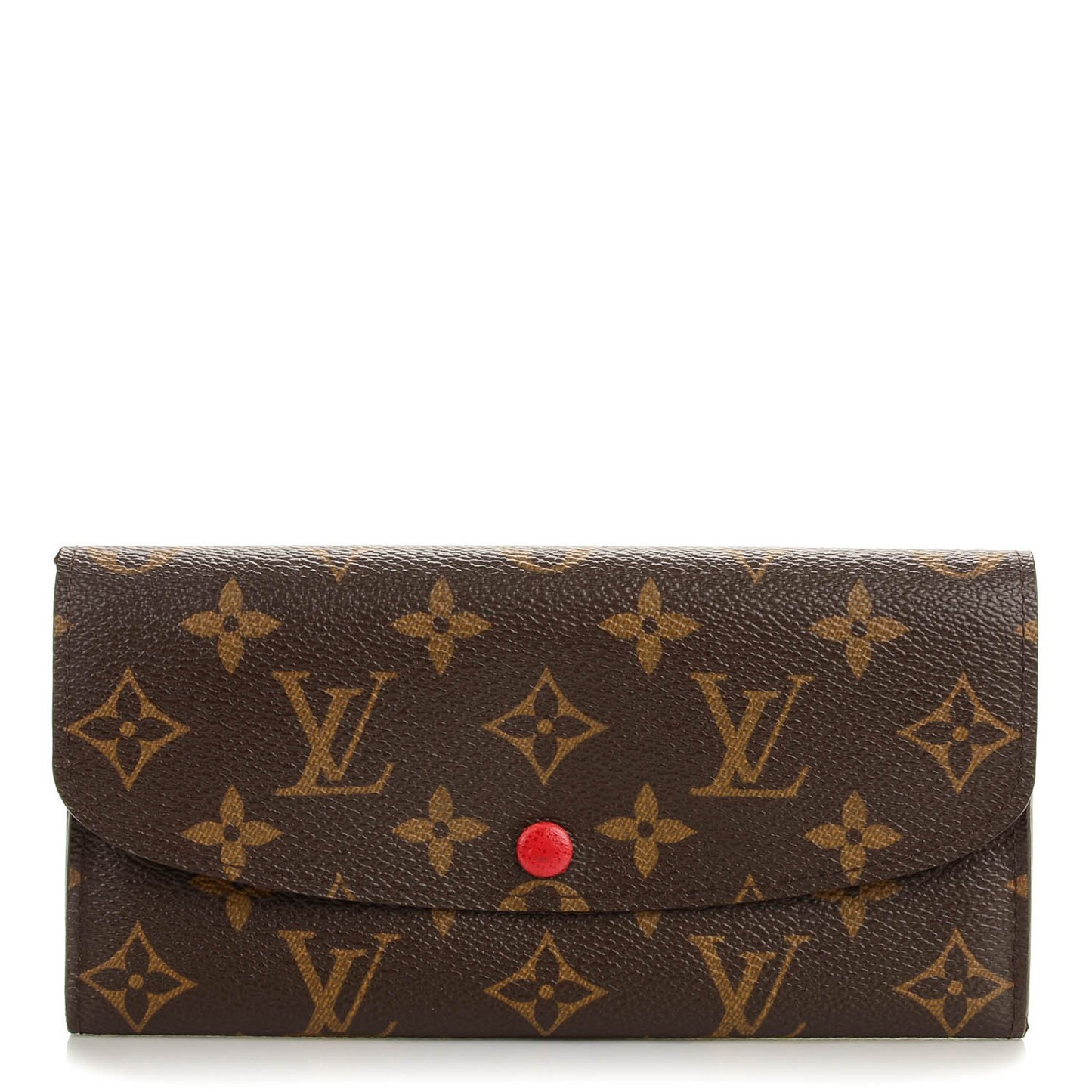 Monogram Emilie Wallet Red