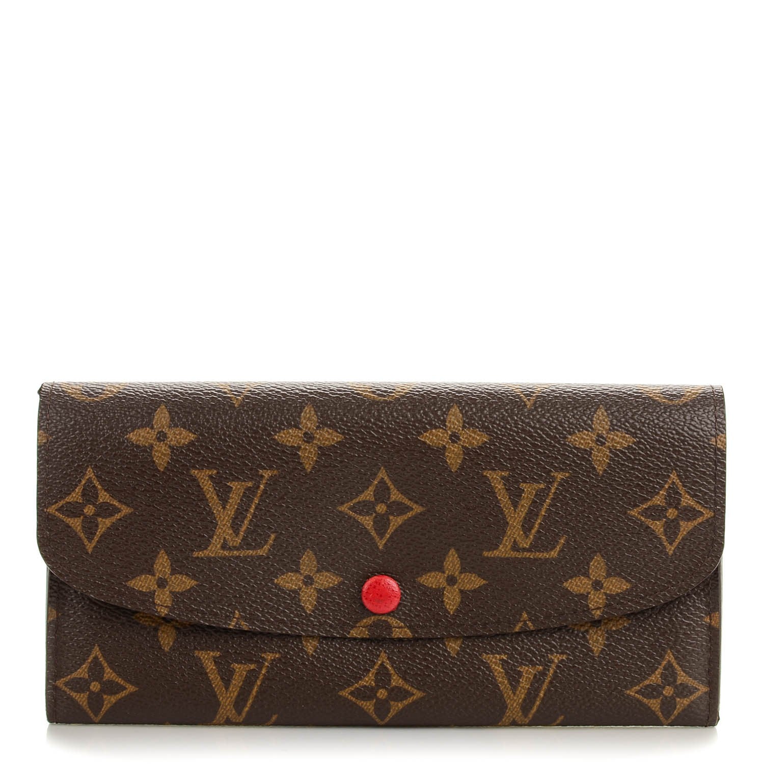 Louis Vuitton Monogram Emilie Wallet Red 1 of 9