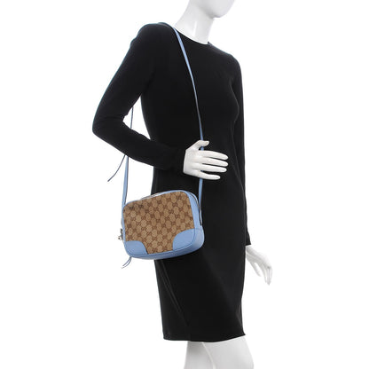 Gucci Monogram Mini Bree Messenger Bag Beige Mineral Blue 2 of 8