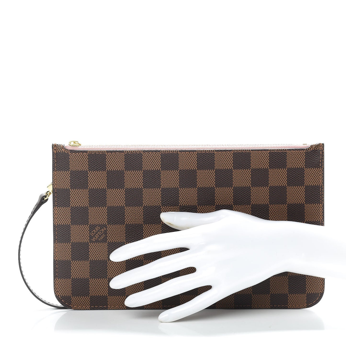 Damier Ebene Neverfull MM GM Pochette Rose Ballerine