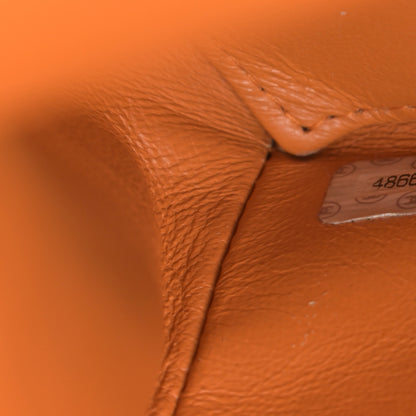 Chanel Caviar Quilted Grand Shopping Tote GST Orange 8 of 19