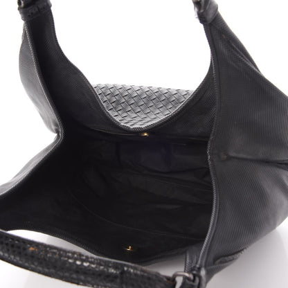 Bottega Veneta Nappa Intrecciato Moondust Medium Campana Nero Black 6 of 8