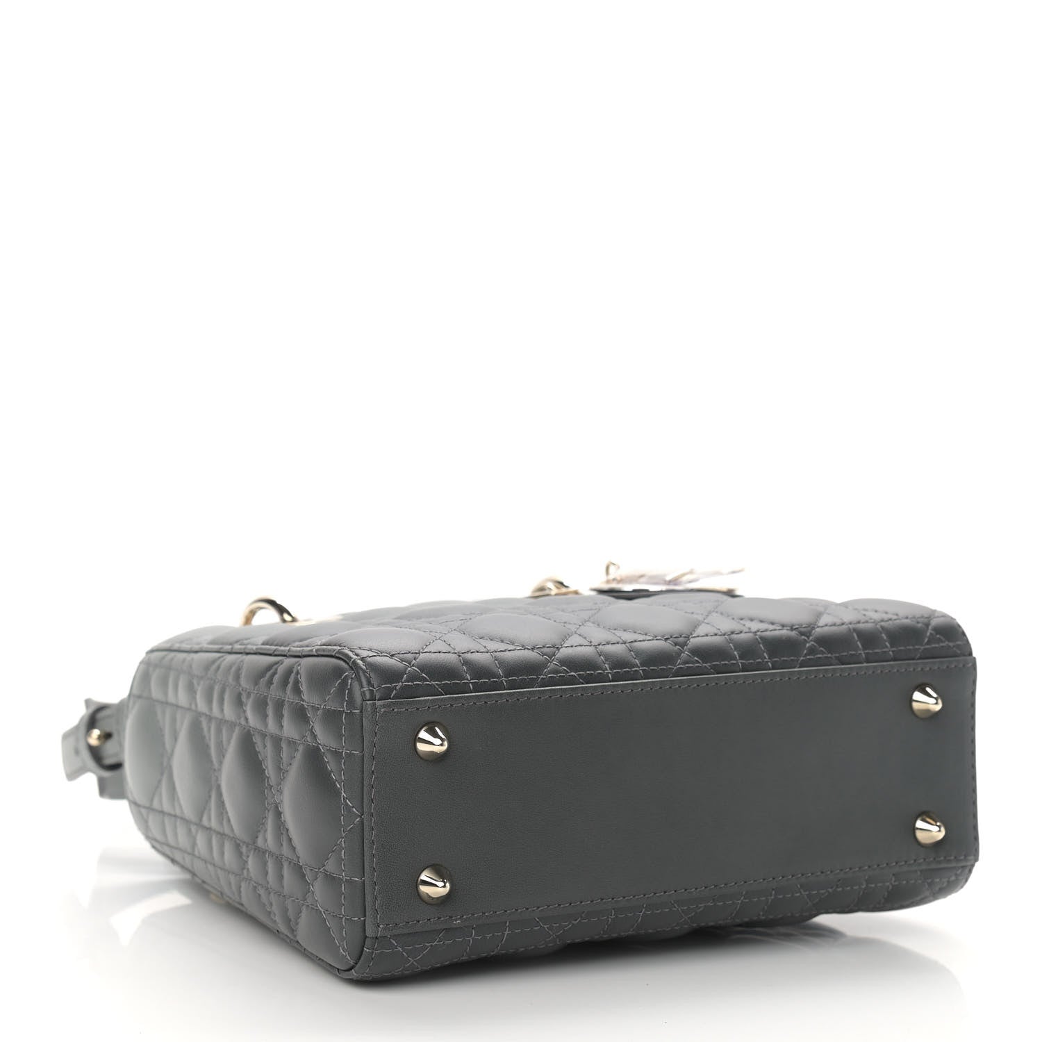 Christian Dior Lambskin Cannage Gradient Small My ABCDior Lady Dior Grey 4 of 10