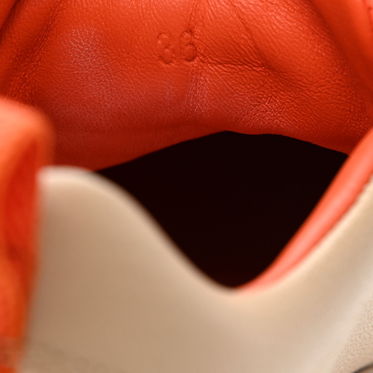 Hermes Goatskin Suede Bouncing Sneakers 36 Beige Sarrasin Sanguine 11 of 13