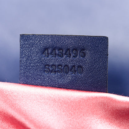 Gucci Velvet Matelasse Medium GG Marmont Shoulder Bag Cobalt Blue 7 of 13