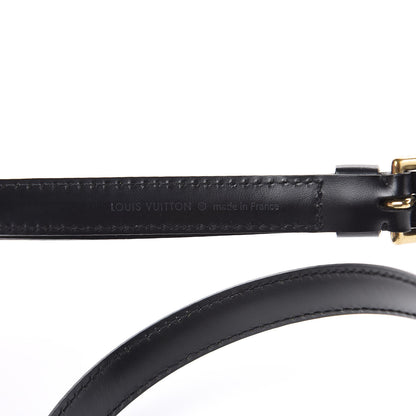 Louis Vuitton Calfskin 16mm Adjustable Shoulder Strap Black 4 of 5