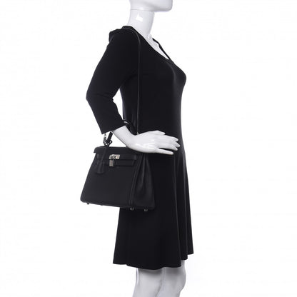 Hermes Togo Matte Alligator Kelly Retourne Touch 28 Black 2 of 12