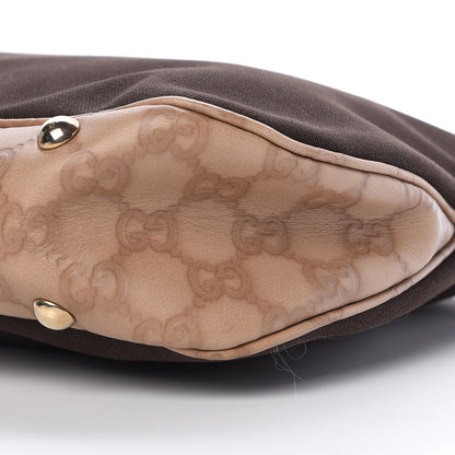 Gucci Guccissima Trim Canvas Hobo Brown 10 of 14