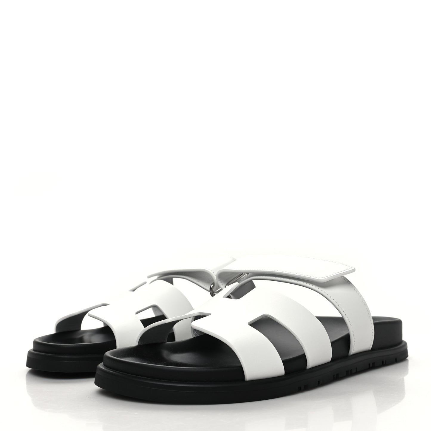 Calfskin Womens Chypre Sandals 40 White
