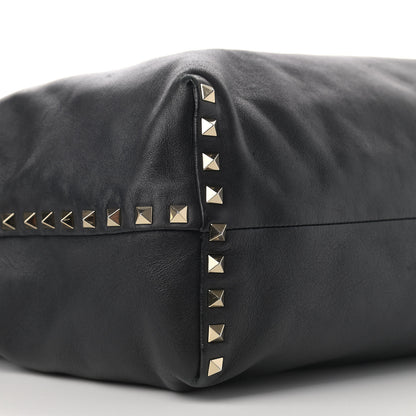 Valentino Garavani Vitello Rockstud Crossbody Tote Black 8 of 14