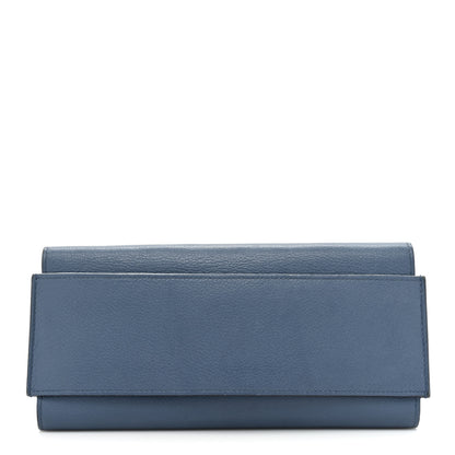 Hermes Evercolor Passant Long Wallet Bleu Brighton 1 of 17