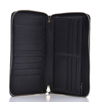 Gucci Calfskin GG Zip Around Wallet Black 7 of 9
