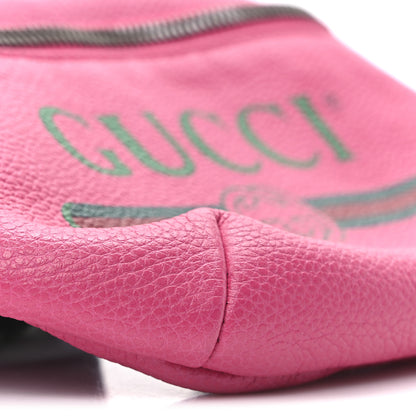 Gucci Grained Calfskin Small Logo Belt Bag Box Pink Green 9 of 11
