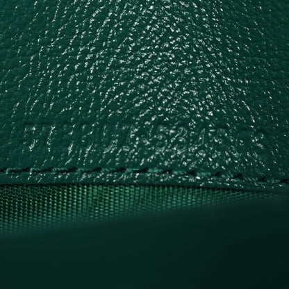 Gucci Azalea Calfskin Enamel Matelasse Diagonal Torchon GG Marmont Chain Wallet New Shamrock Emerald 10 of 13