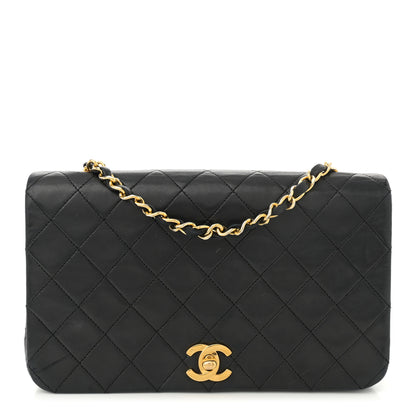 Chanel Lambskin Quilted Small Single Flap Black 1 of 14
