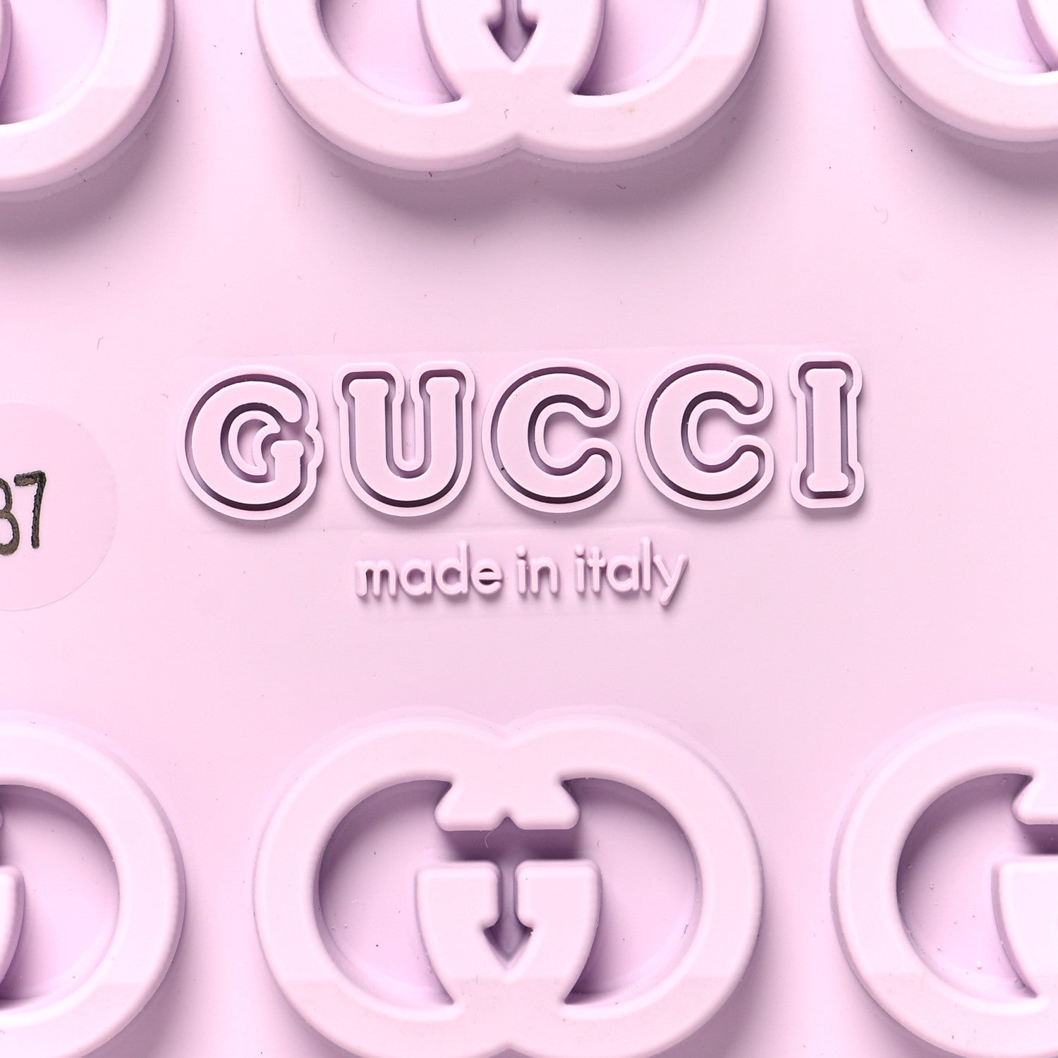Gucci Soft Rubber Horsebit Touch Womens Strapped Sandals 37 Talc Pink 8 of 10