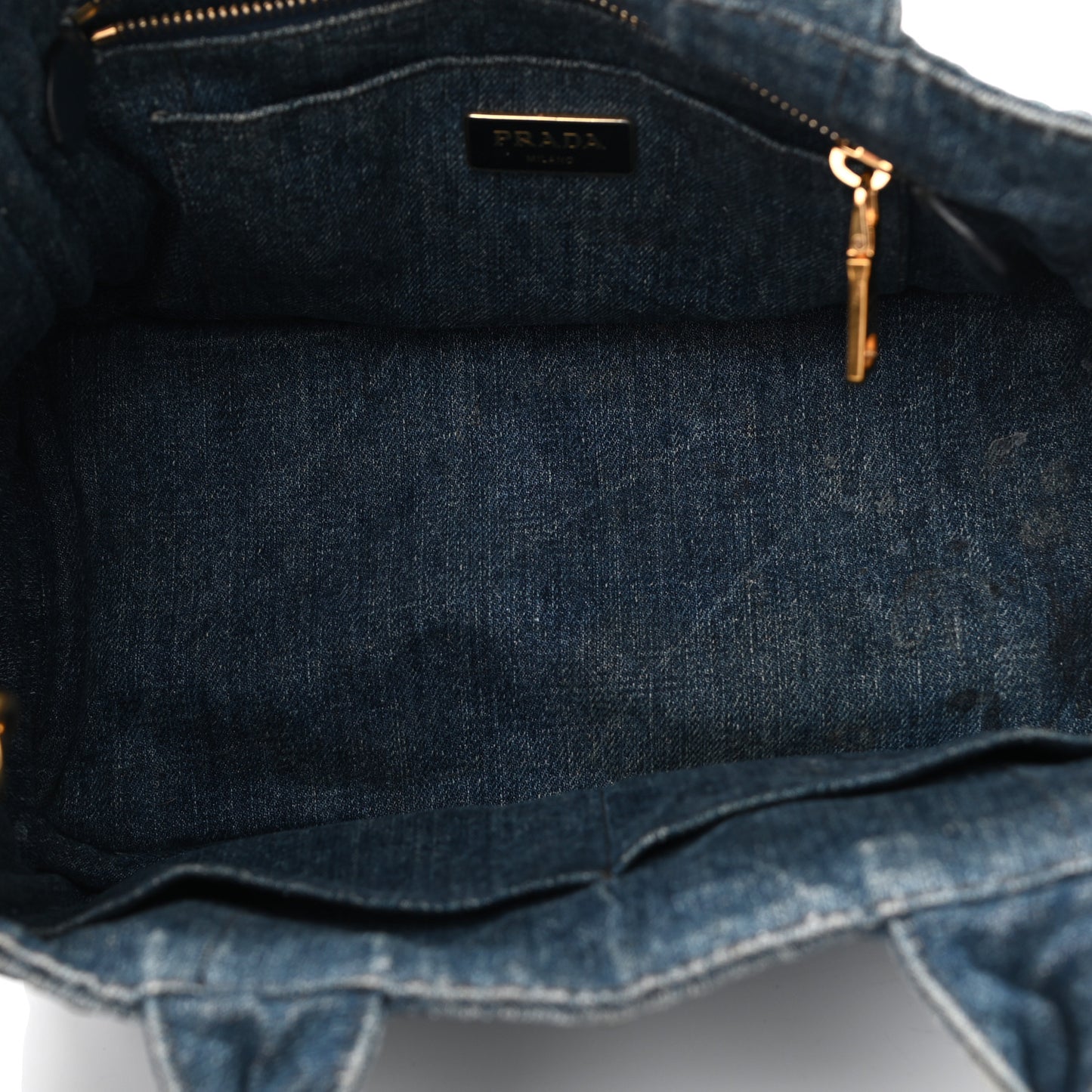 Denim Small Logo Tote Avio