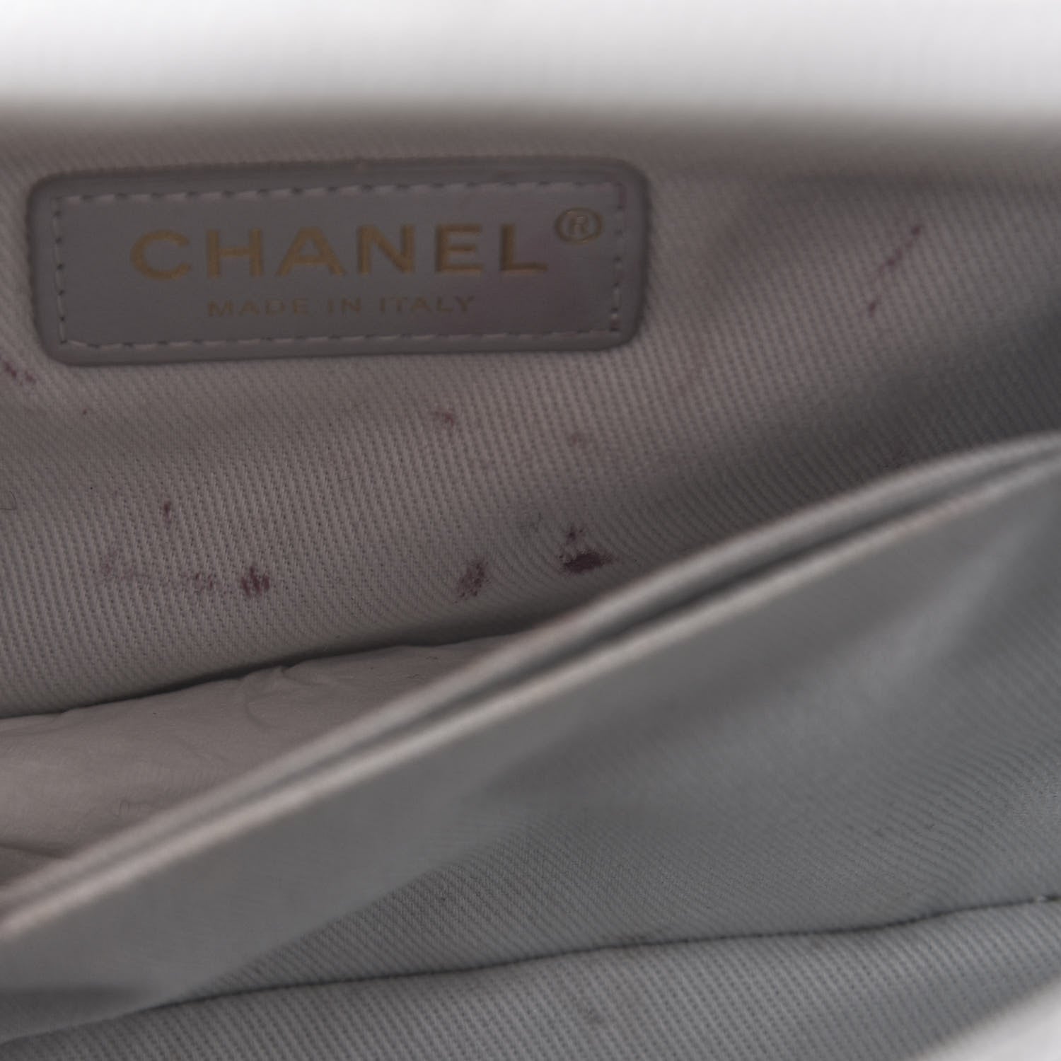 Chanel Caviar Quilted Mini Coco Handle Flap Light Grey 12 of 13