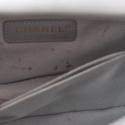 Chanel Caviar Quilted Mini Coco Handle Flap Light Grey 12 of 13