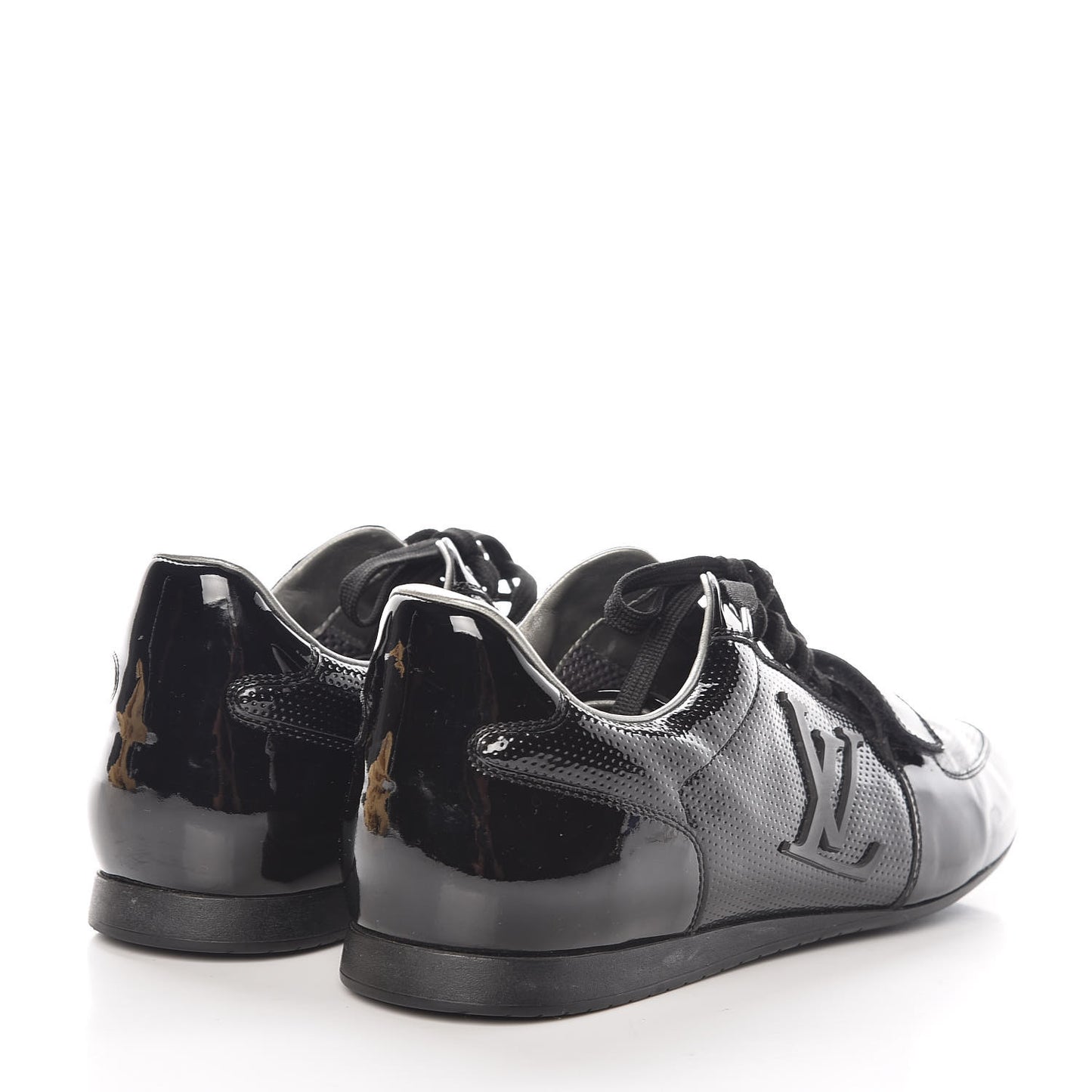 Patent Calfskin Sneakers 9 Black