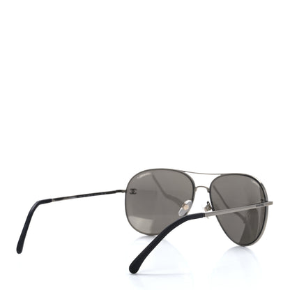 Chanel Aviator CC Sunglasses 4189-T-Q Silver 4 of 8
