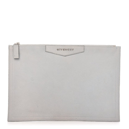 Givenchy Sugar Goatskin Medium Antigona Pouch Pearl Grey 1 of 11