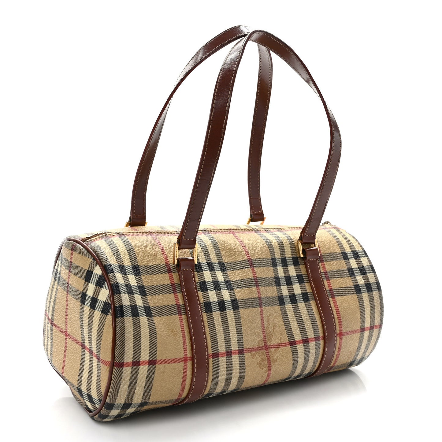 Haymarket Check Barrel Bag Brown