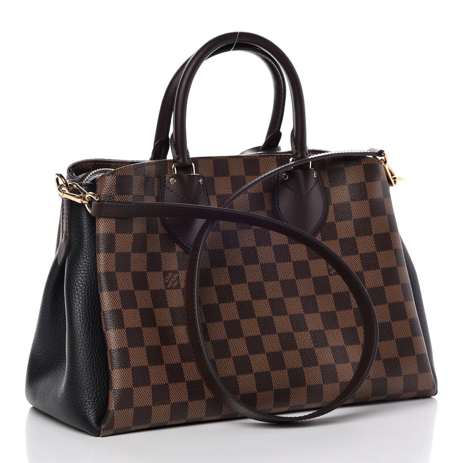 Louis Vuitton Cuir Taurillon Damier Ebene Normandy Black 1 of 10