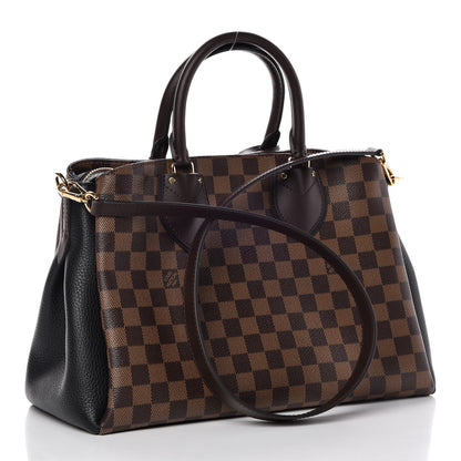Louis Vuitton Cuir Taurillon Damier Ebene Normandy Black 1 of 10