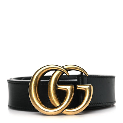 Gucci Calfskin Double G 30mm Belt 75 30 Black 1 of 7