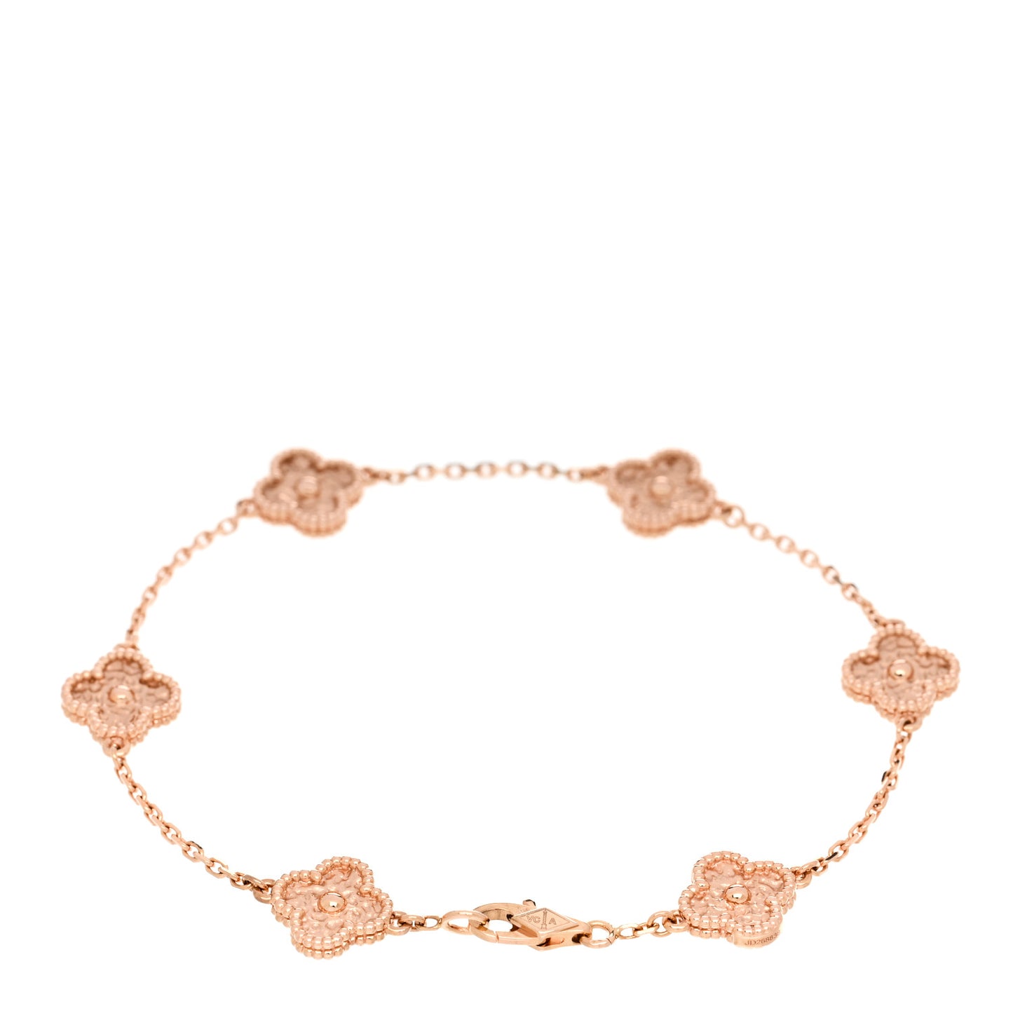 18K Rose Gold 6 Motifs Sweet Alhambra Bracelet