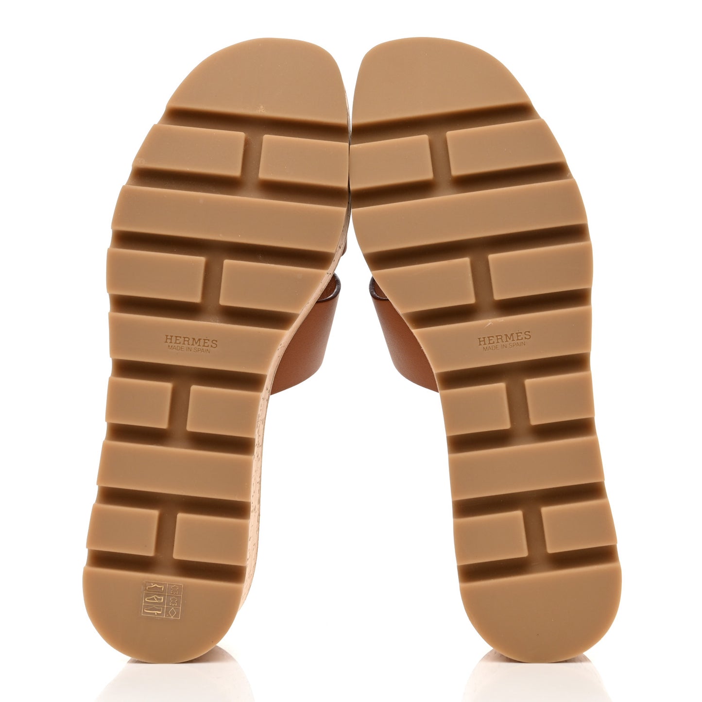 Calfskin Cork Eze 30 Sandals 40 Marron Glaise