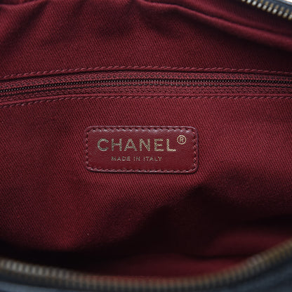 Chanel Crumpled Grained Calfskin Quilted Large Shiva Flap Black 6 of 10