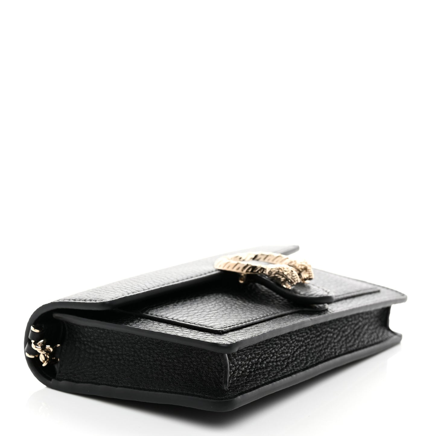 Calfskin Dionysus NM Chain Wallet Black