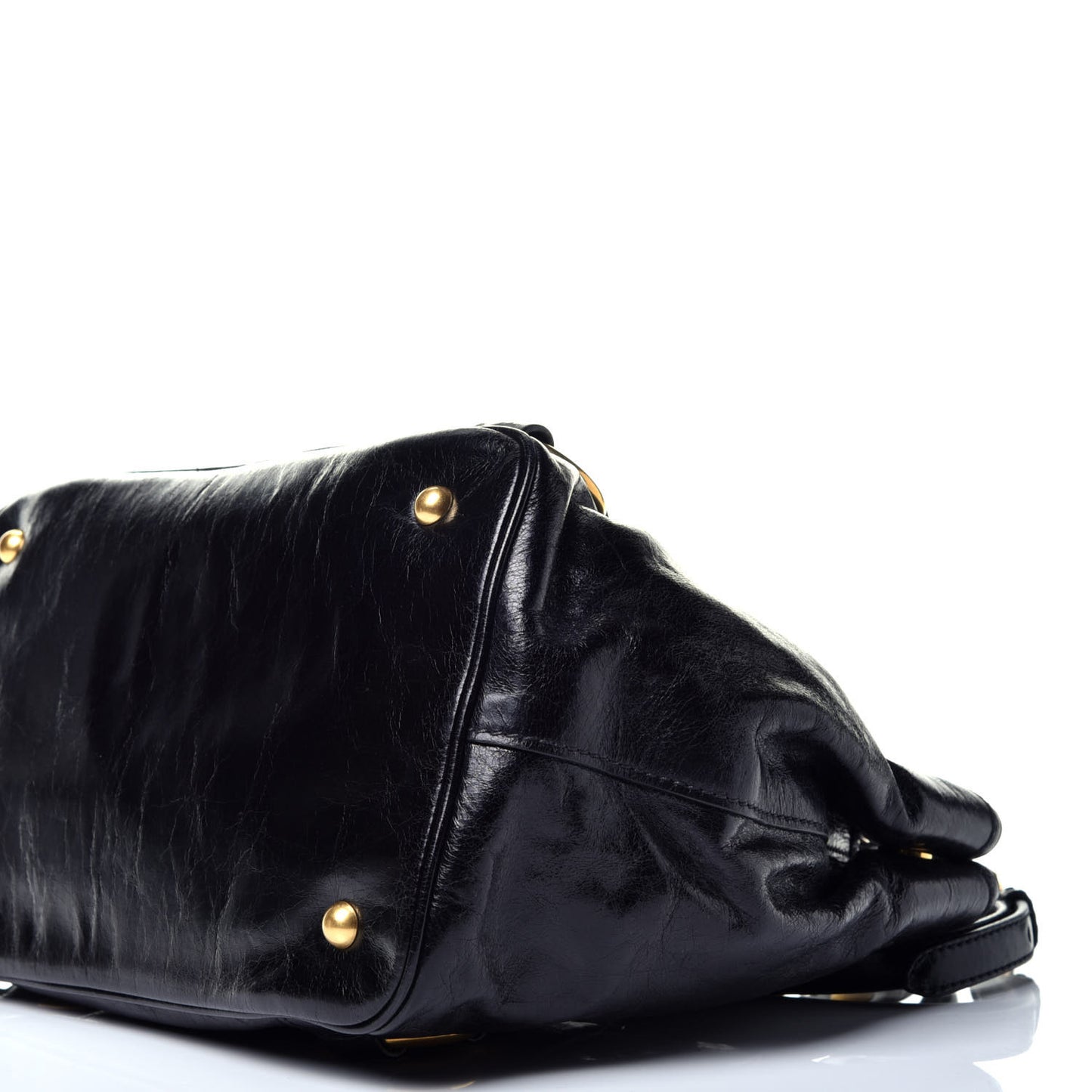 Vitello Shine Tote Black