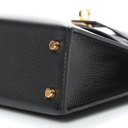 Hermes Epsom Mini Kelly Sellier 20 Black 9 of 9