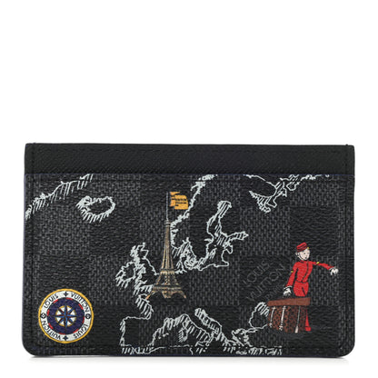 Louis Vuitton Damier Graphite World Map Porte Cartes Simple 1 of 7