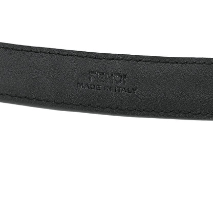 Fendi Vitello Century Bi-Color FF 1974 Embossed 2CM Belt 75 30 Maya Black 3 of 7