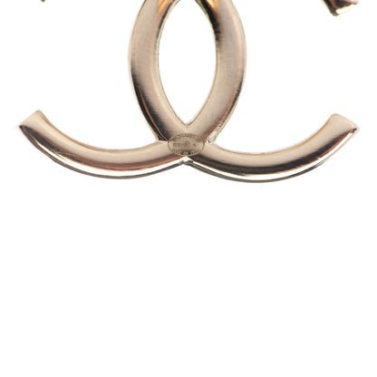 Chanel Baguette Crystal High Society CC Earrings Gold 4 of 5