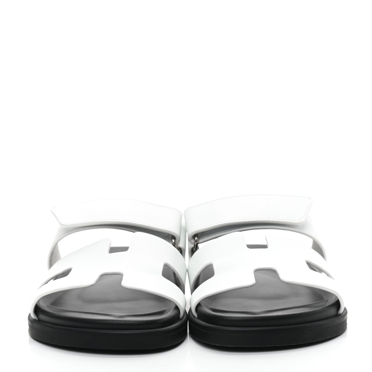 Hermes Calfskin Womens Chypre Sandals 39 White 2 of 7