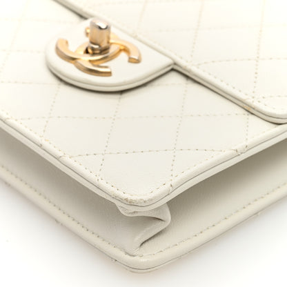 Chanel Lambskin Quilted Chic Pearls Flap White 10 of 10