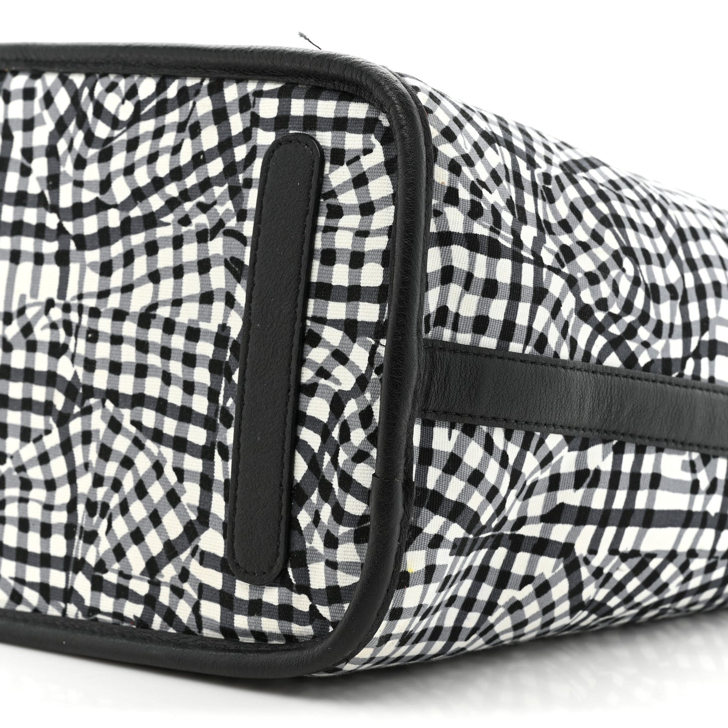 Grained Calfskin Visetos Medium Liz Reversible Shopper Tote Black