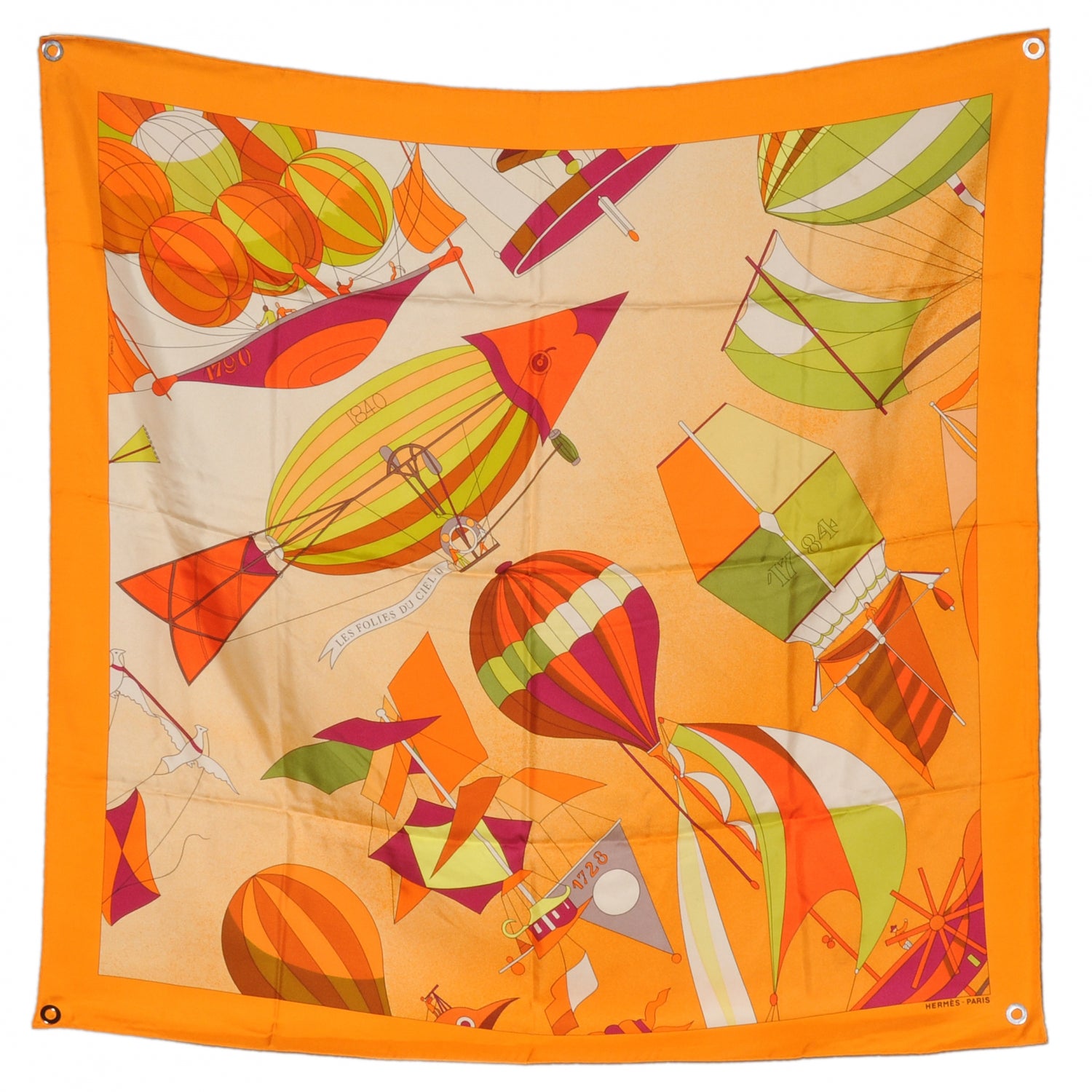 Hermes Silk Les Folies Du Ciel II Scarf 90 2 of 5