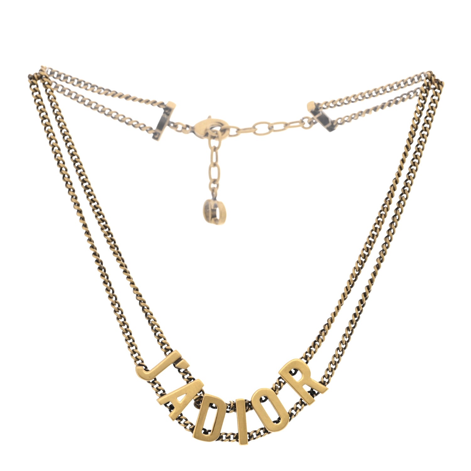 Christian Dior Metal J'Adior Choker Necklace Aged Gold 3 of 5