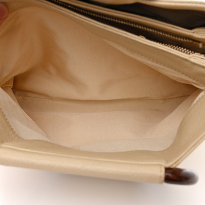 Chanel Caviar Wood Handle Handbag Beige 7 of 16