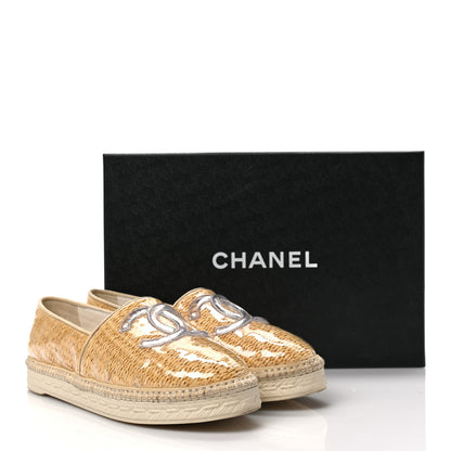 Chanel PVC Raffia CC Espadrilles 38 Beige 8 of 8